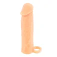 BASIC X Realistický zvětšující návlek na penis S  - tělový