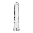 Realrock Realistické dildo s přísavkou 22 cm - transparentní