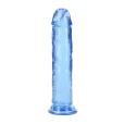 Realrock Realistické dildo s přísavkou 22 cm - modré