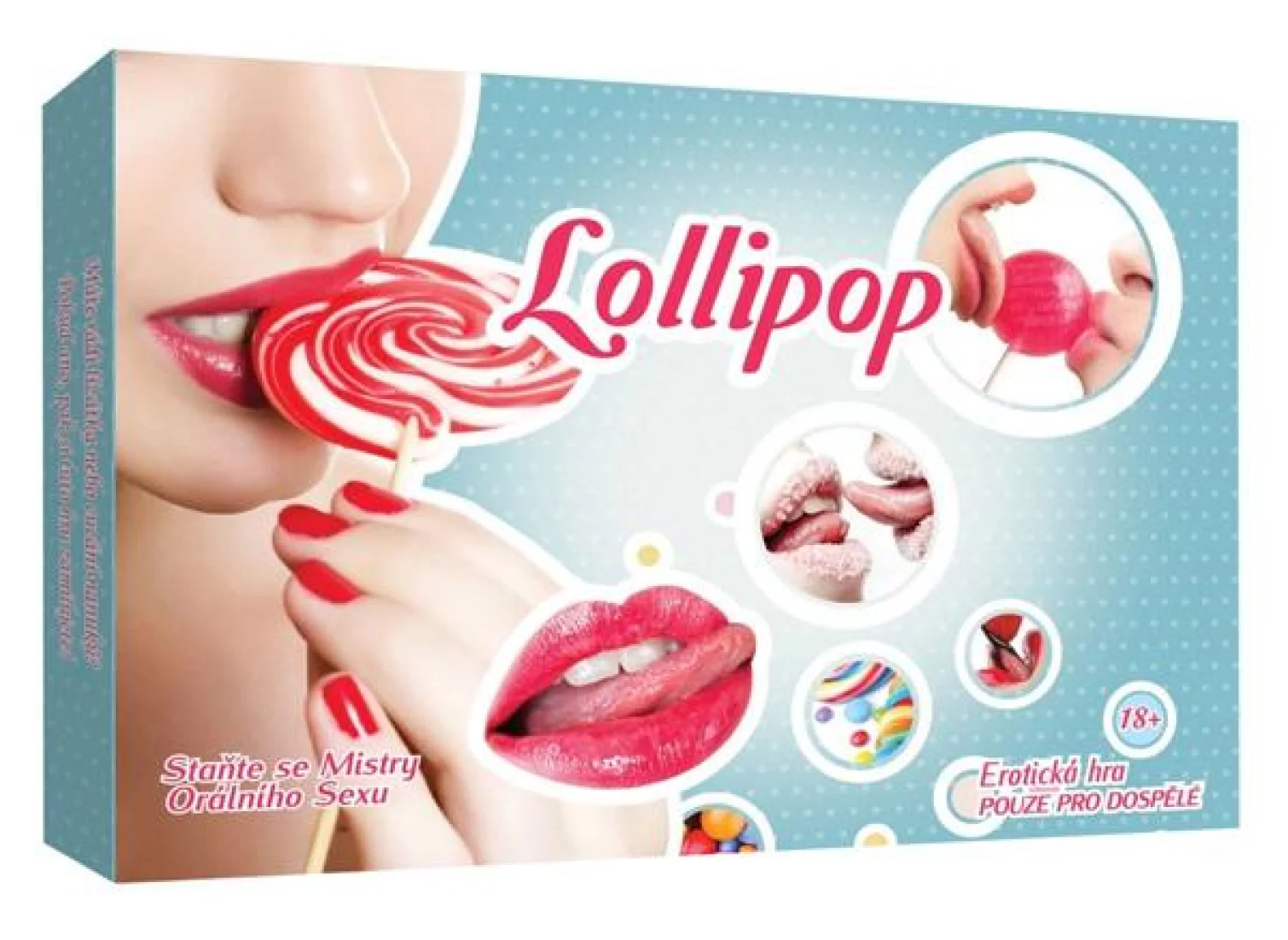 Lollipop orální pohlazení Erotická stolní společenská hra