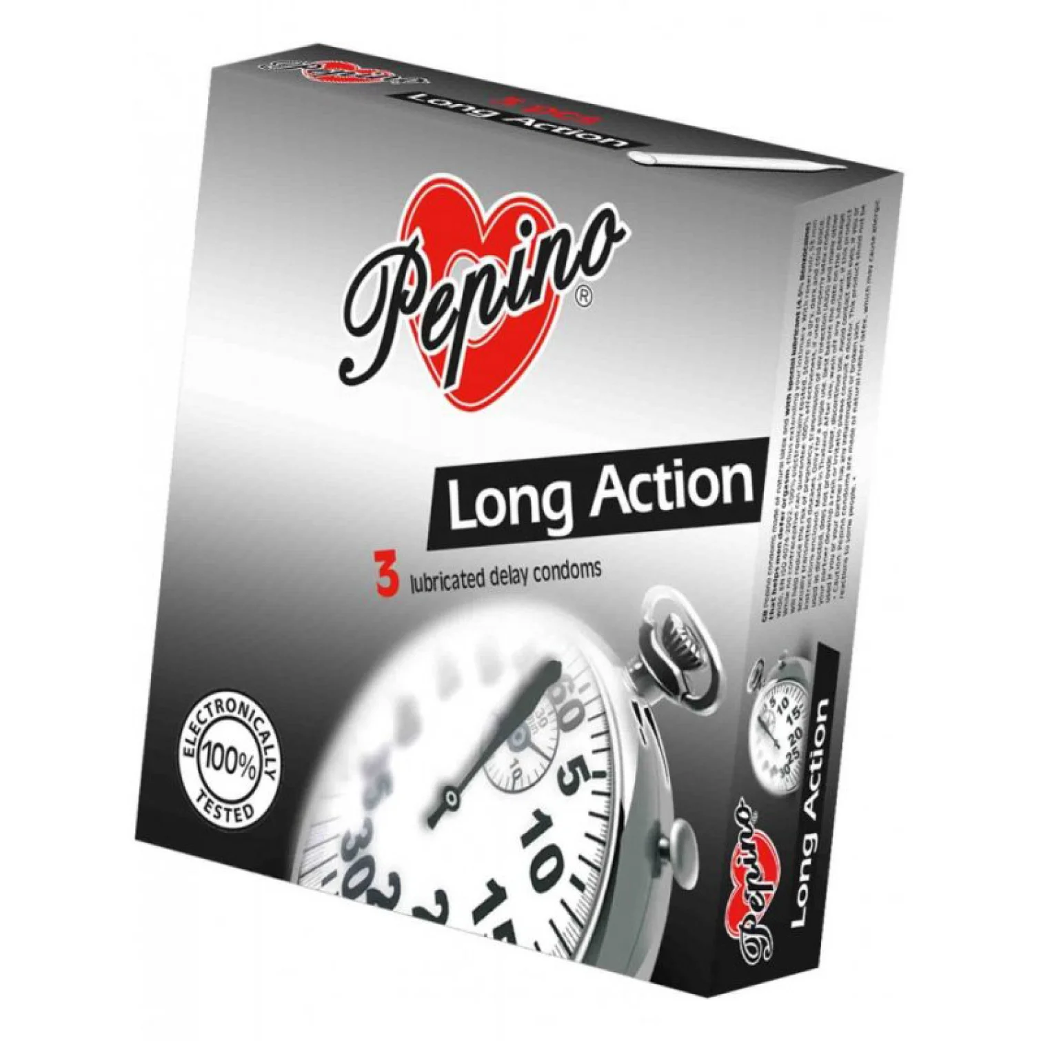 Pepino kondomy Long Action - 3 ks