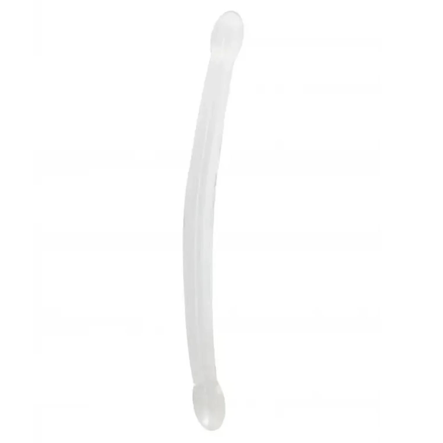 REALROCK Non Realistic oboustranné gelové dildo 42 cm - transparentní