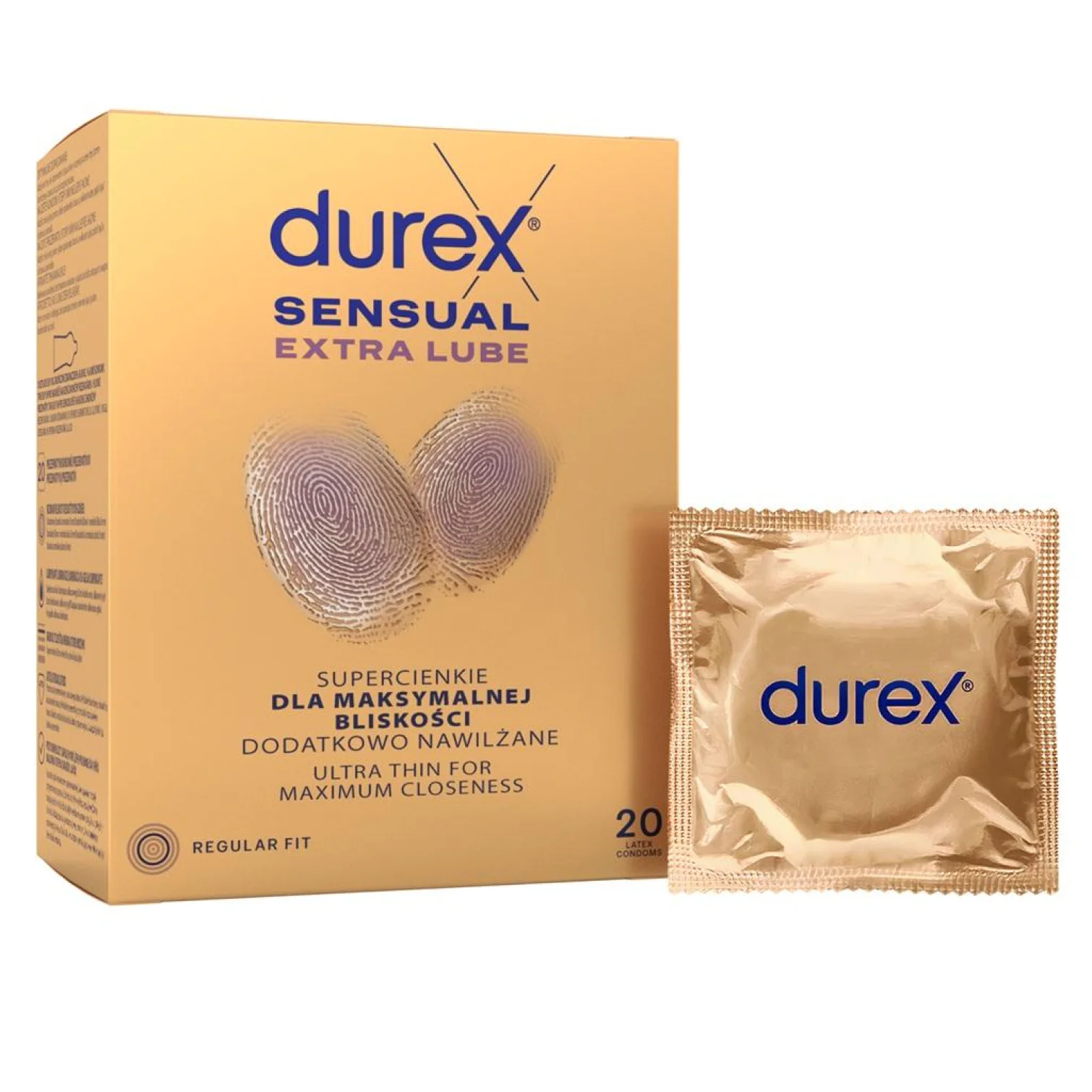 DUREX kondomy Sensual Extra Lube 20 ks