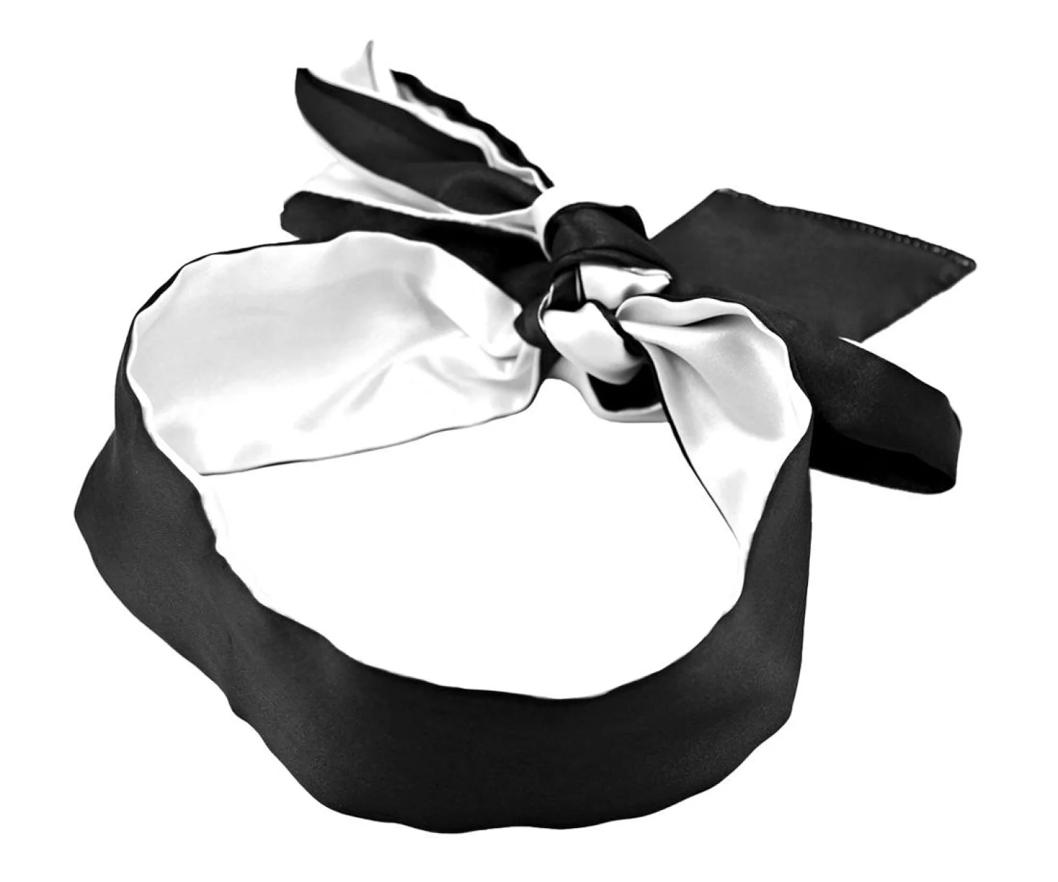 BASIC X Saténová šála na oči bílá