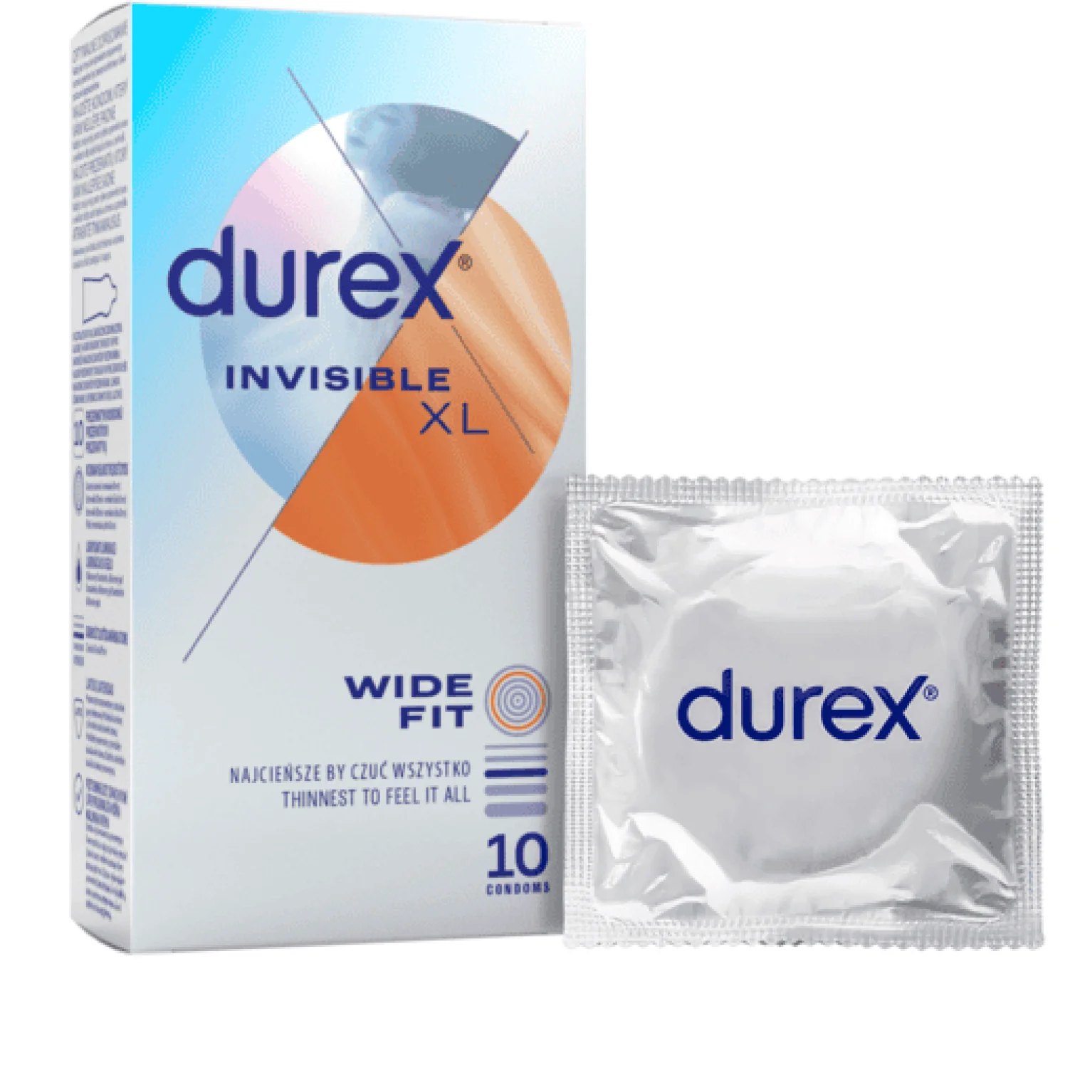 DUREX kondomy Invisible XL 10 ks