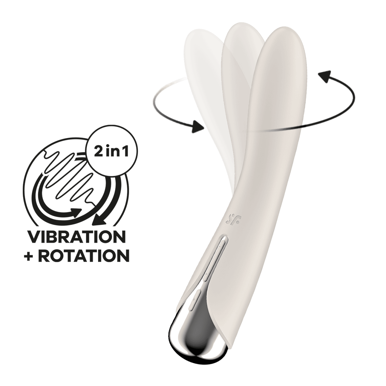 Satisfyer Spinning Vibe 1 vibrátor - béžový