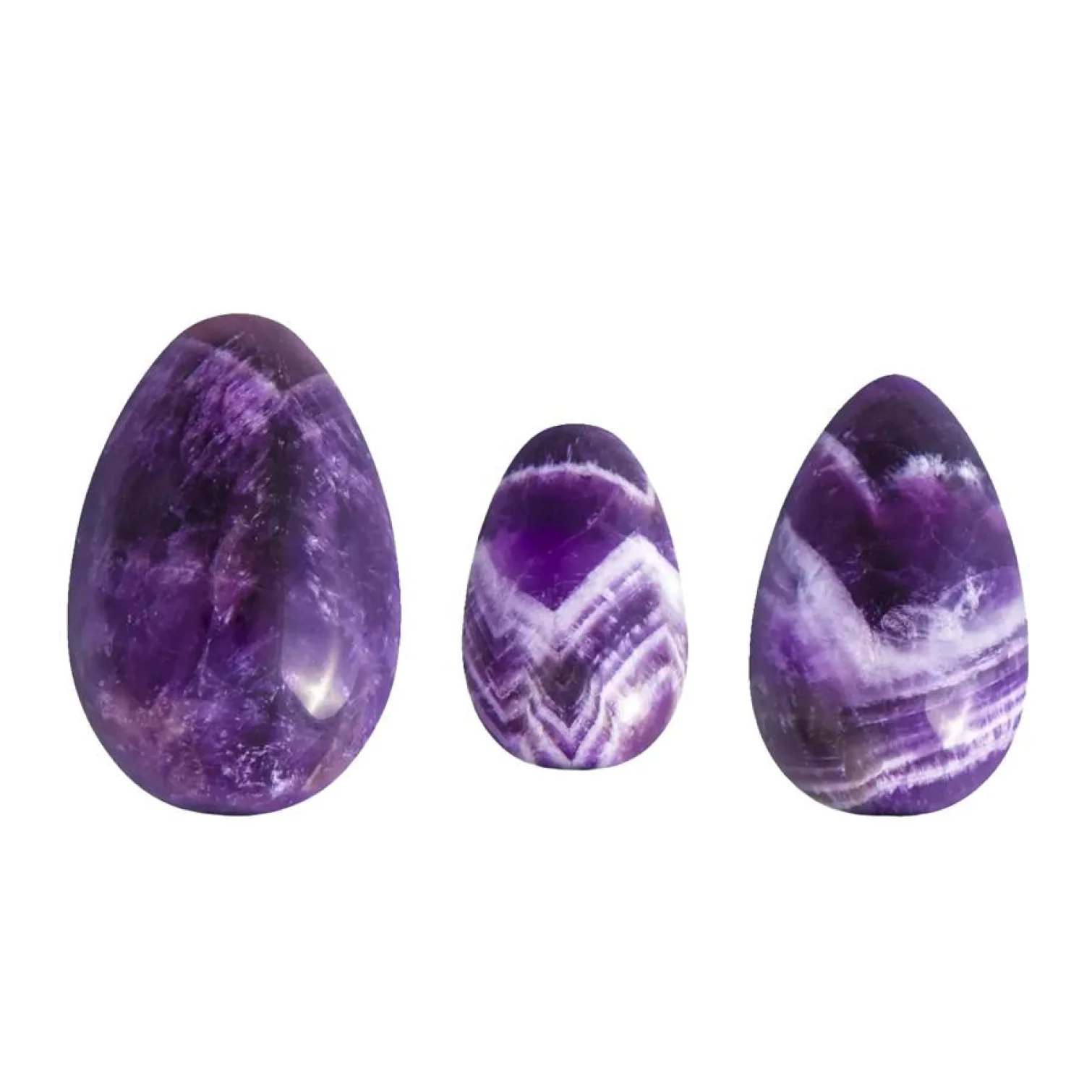 Yoni vajíčka sada 3 ks - ametyst