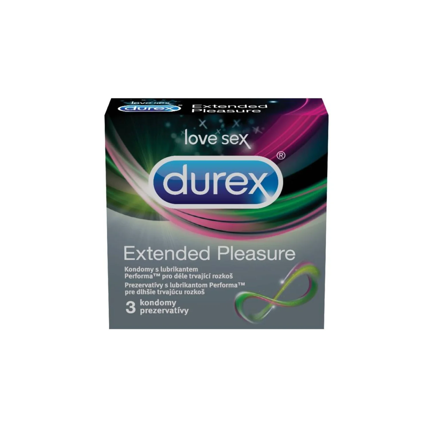 DUREX kondomy Extended Pleasure 3 ks