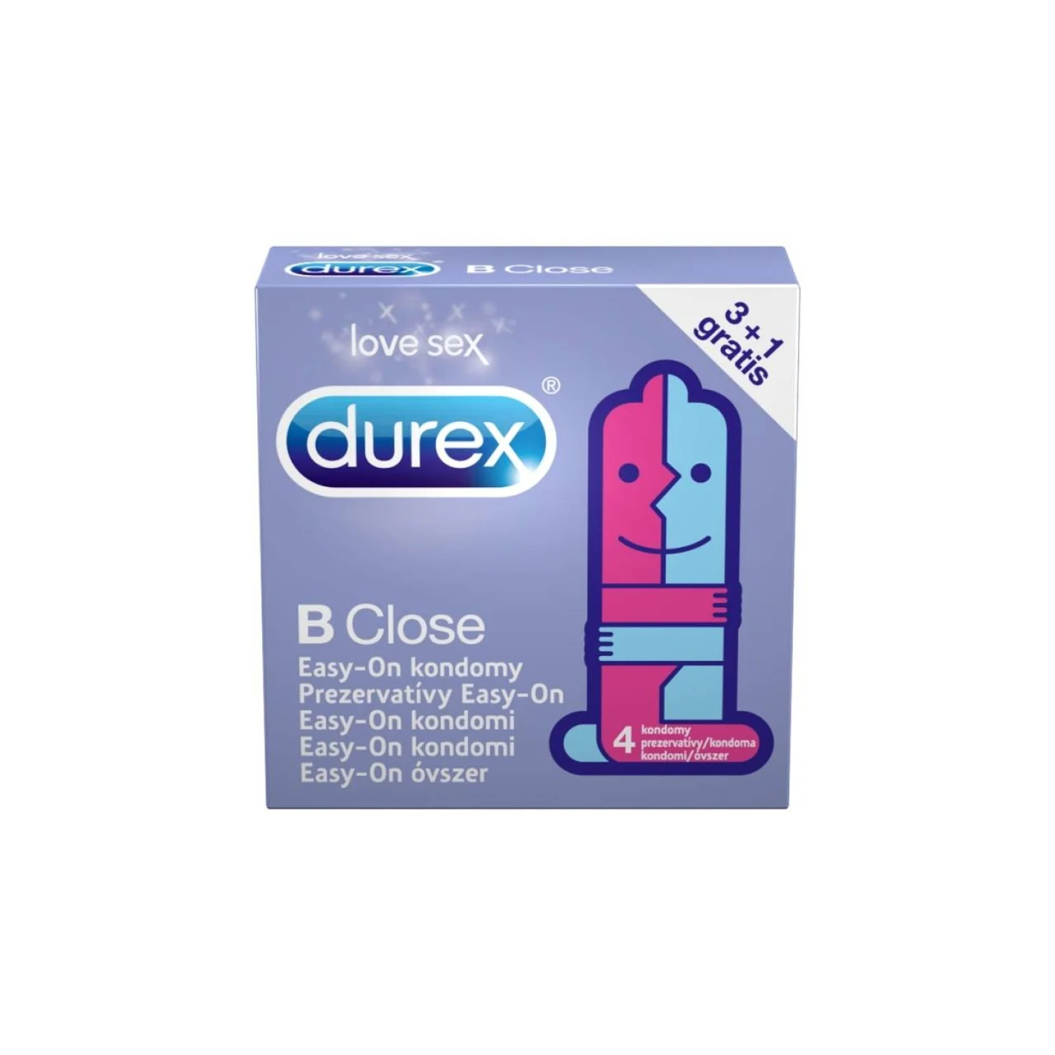DUREX kondomy B Close 4 ks