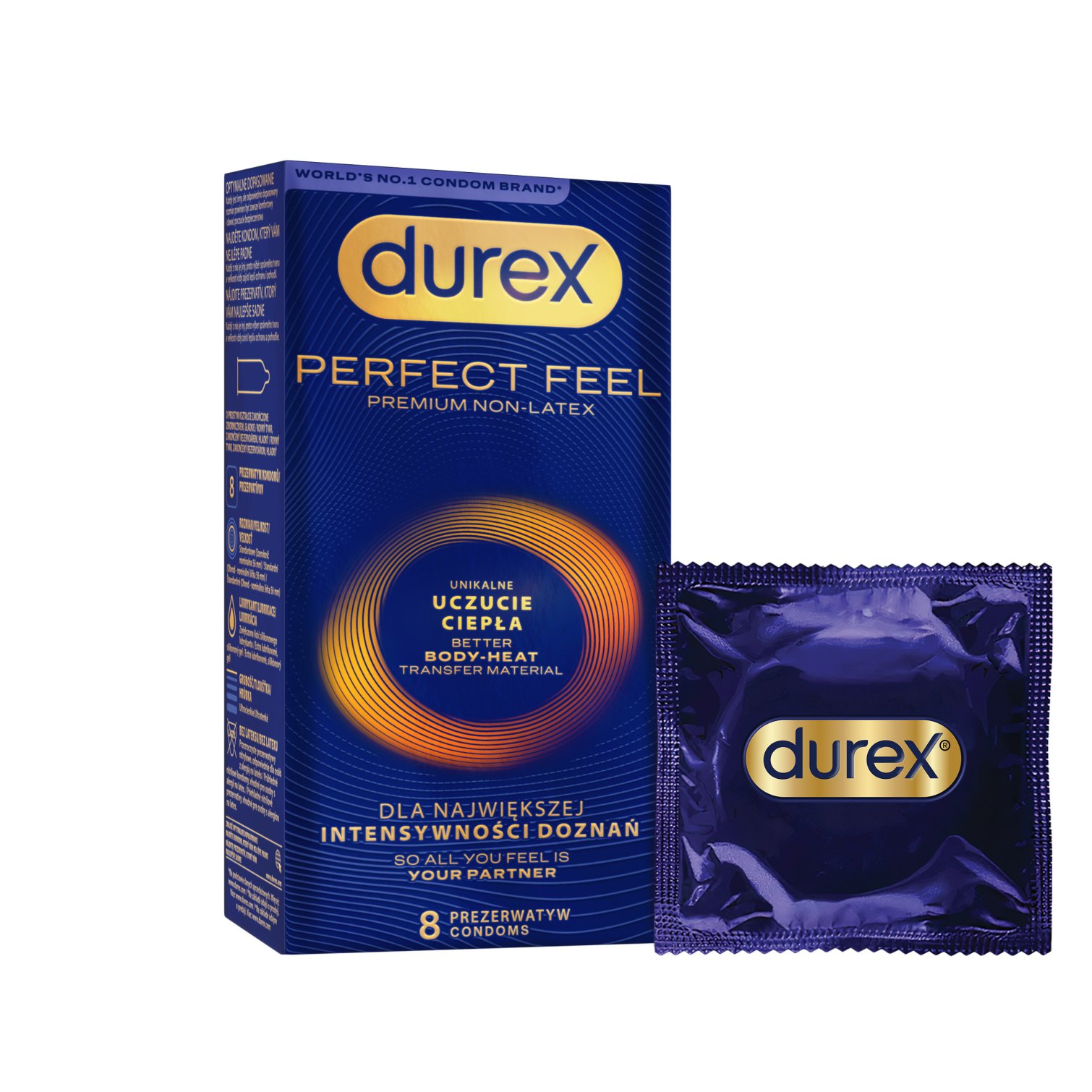 Durex kondomy Perfect Feel 8 ks