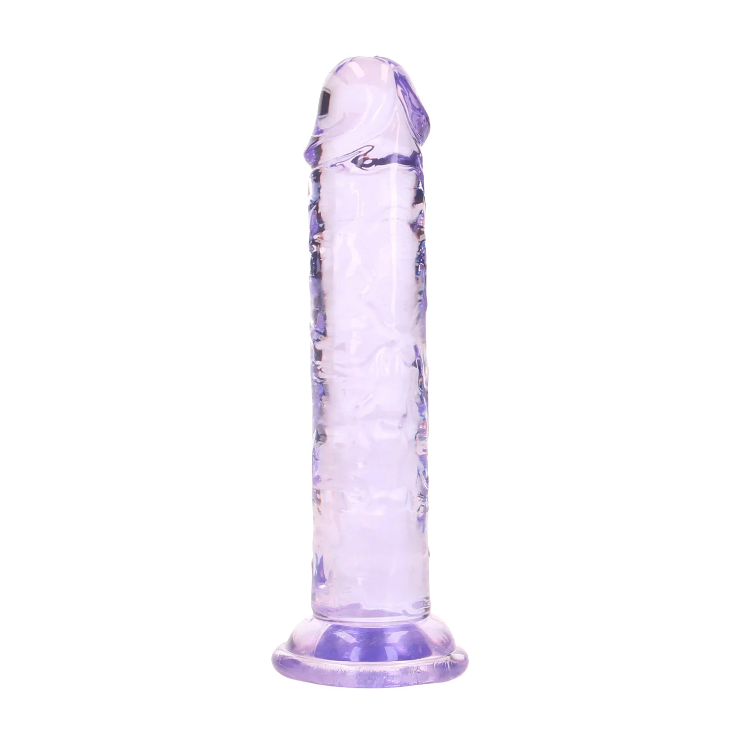 Realrock gelové dildo s přísavkou 13 cm fialové
