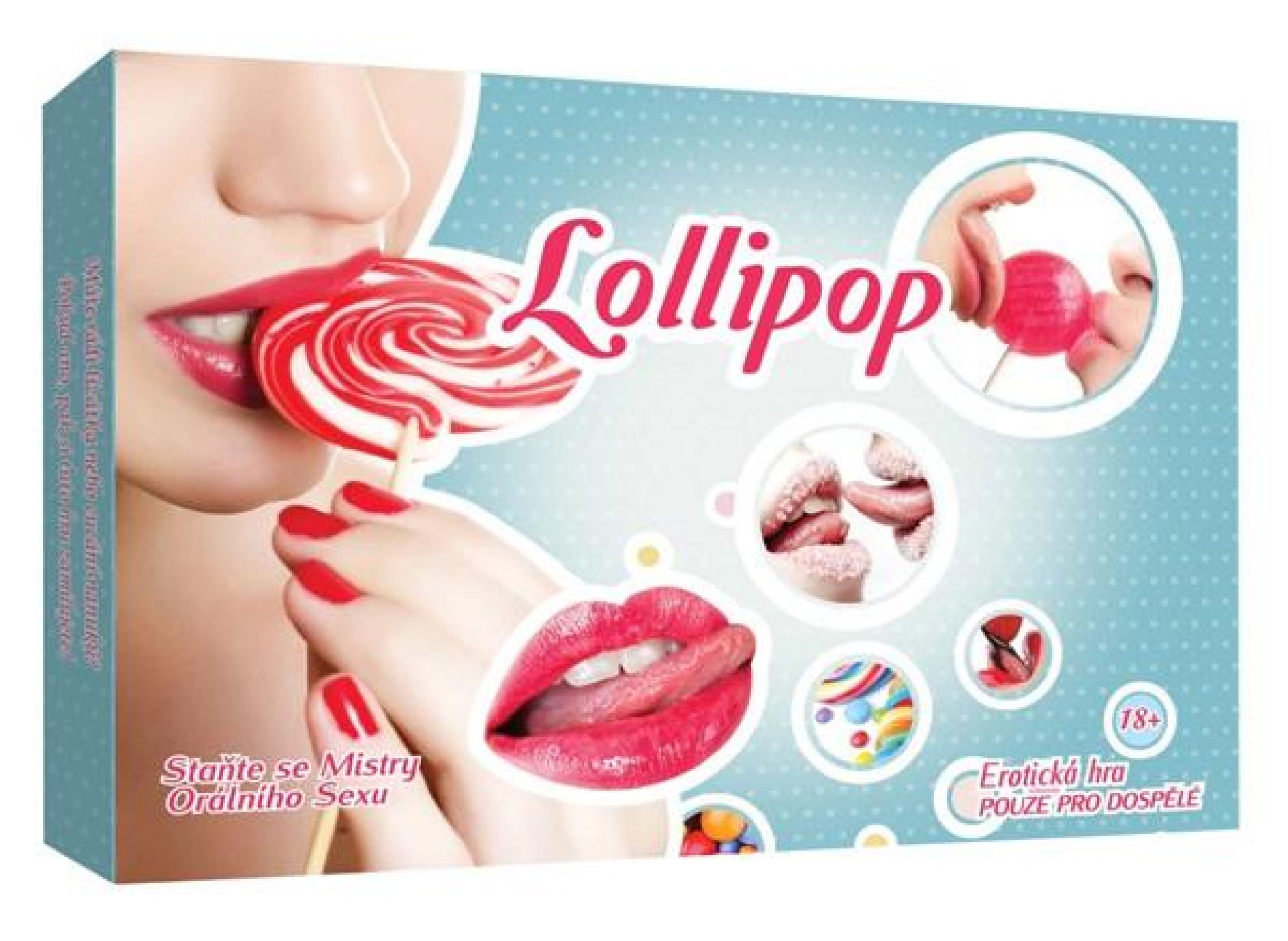 Lollipop orální pohlazení Erotická stolní společenská hra