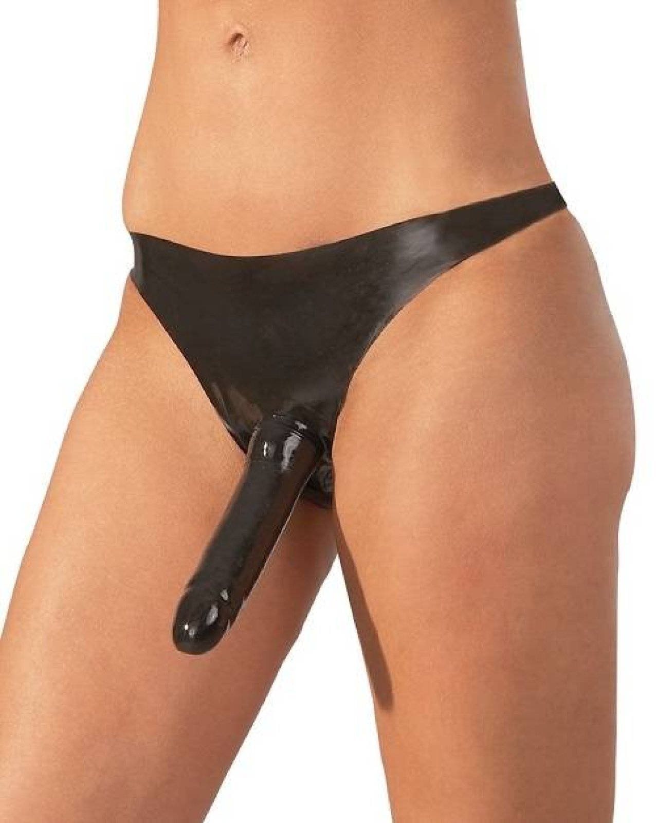LateX Latexové kalhotky s dildem S-L