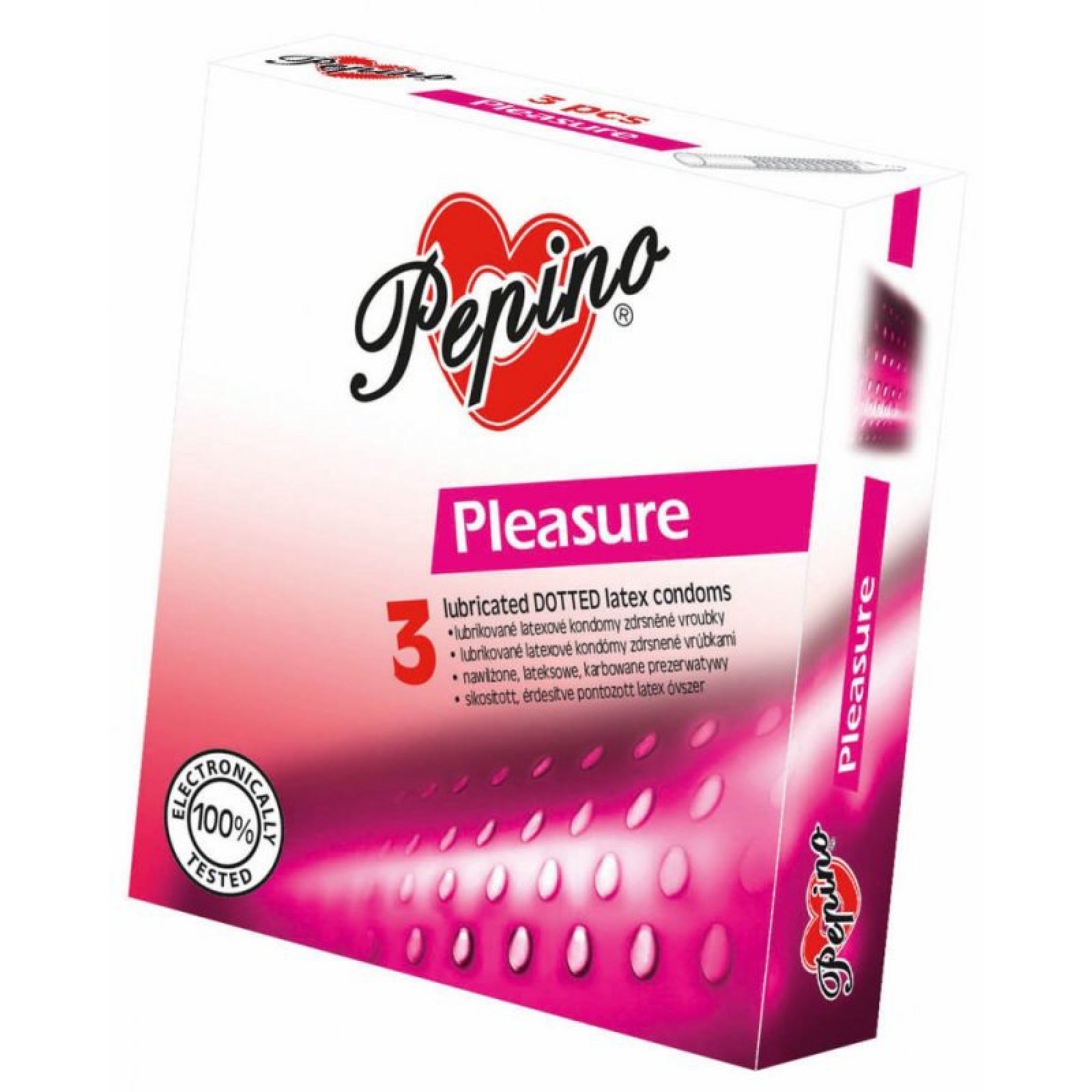 Pepino kondomy Pleasure - 3 ks