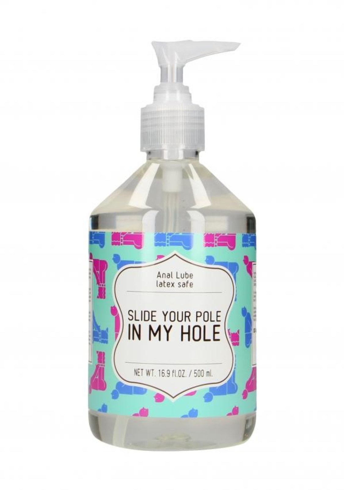 Slide your pole in my hole Anální lubrikační gel 500 ml