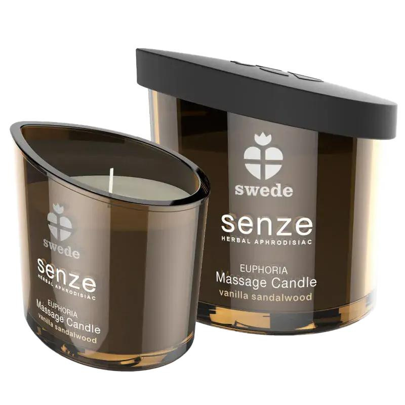 SENZE Euphoria masážní svíčka - vanilka, santalové dřevo 50 ml