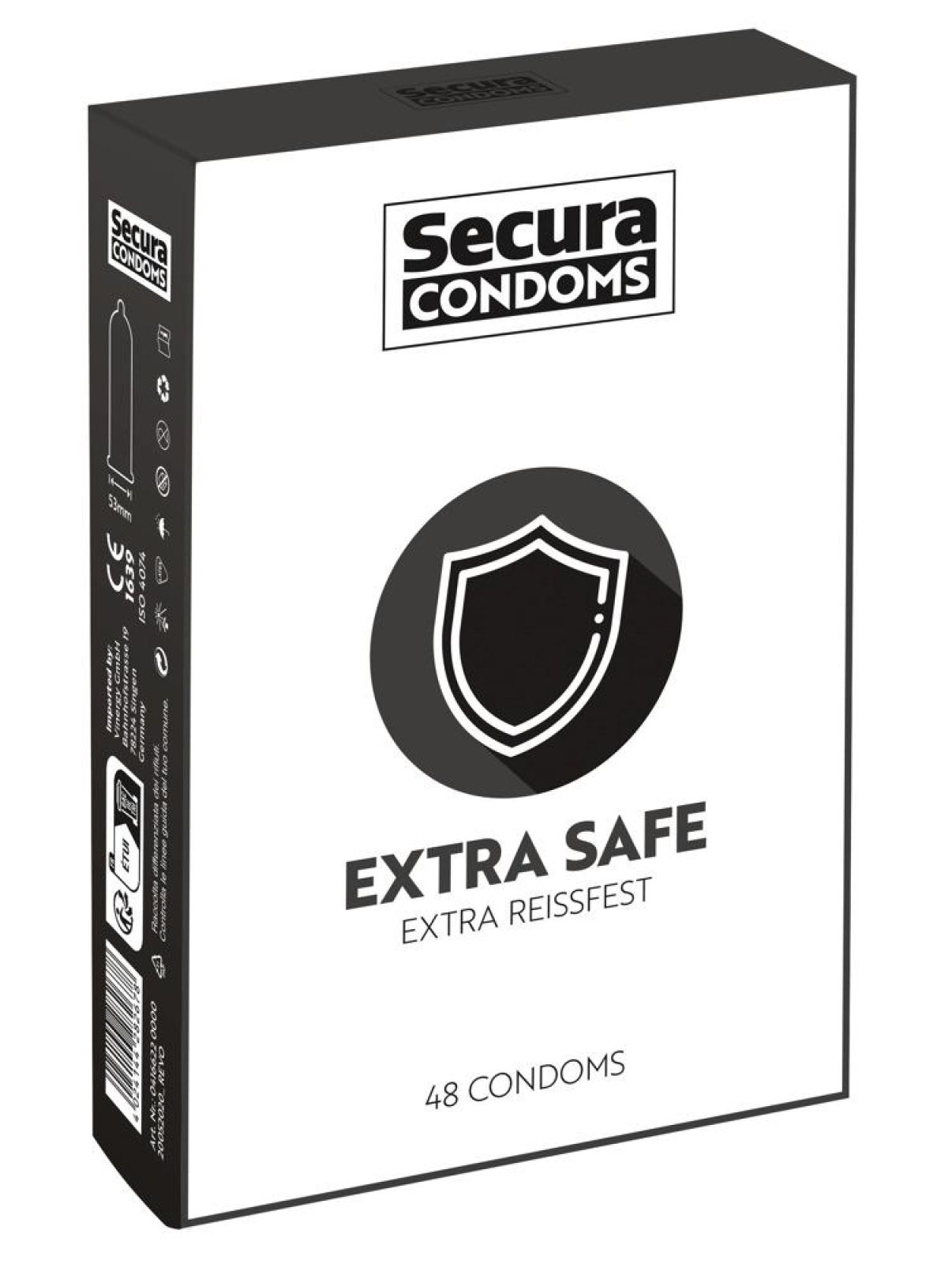 Secura Extra Safe – zesílené kondomy (48 ks)
