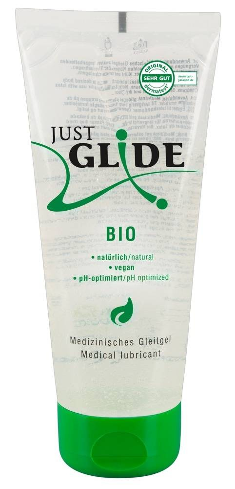 Just Glide Bio - veganský lubrikační gel na vodní bázi (50 ml) - 200ml