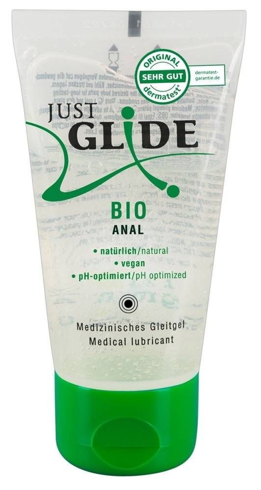 Just Glide - anální gel - veganský, na vodní bázi - 50 ml