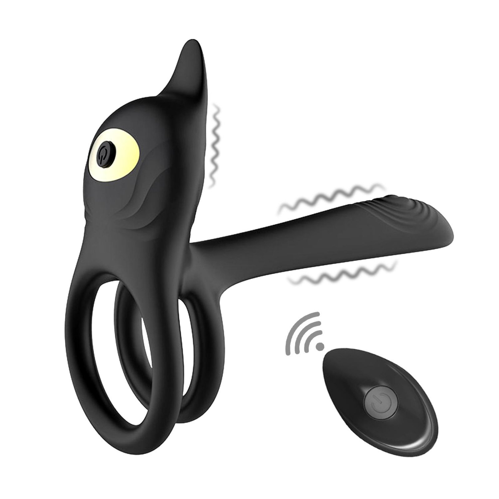 BASIC X Daji párový vibrátor rozšiřující penis černý
