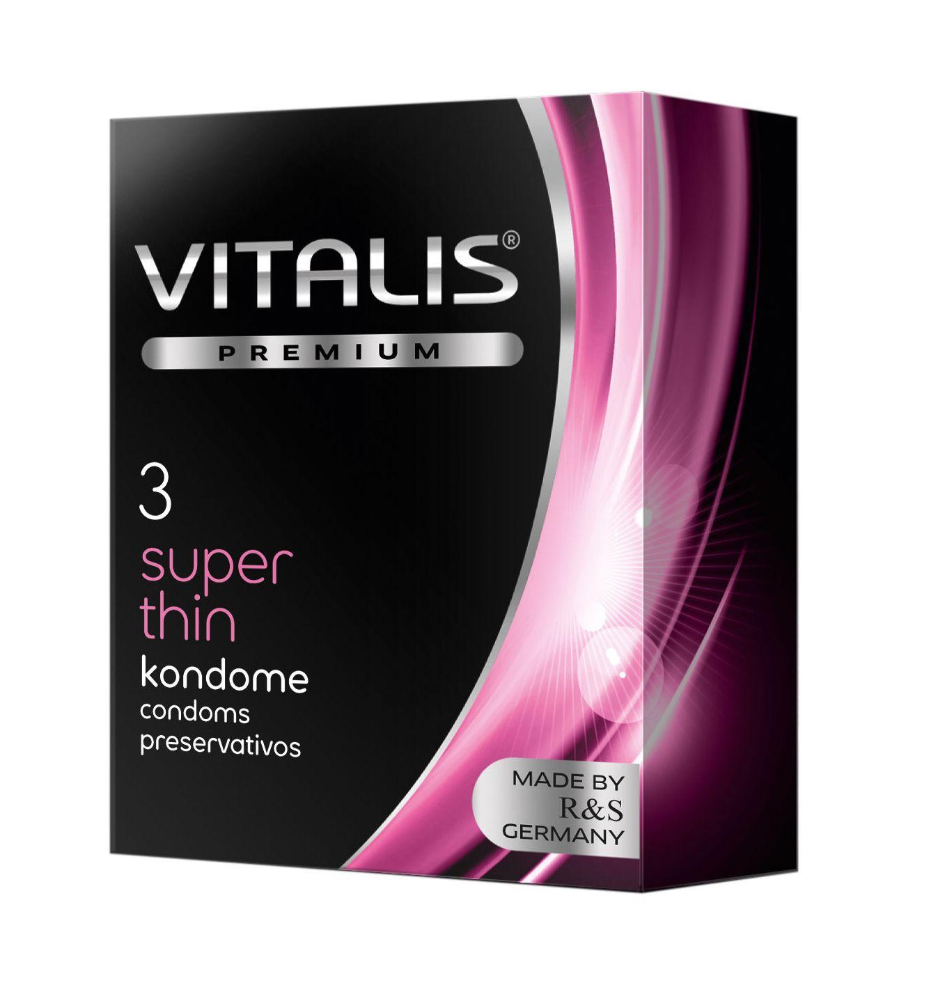 Vitalis Premium Single: Super Thin, 3 condoms