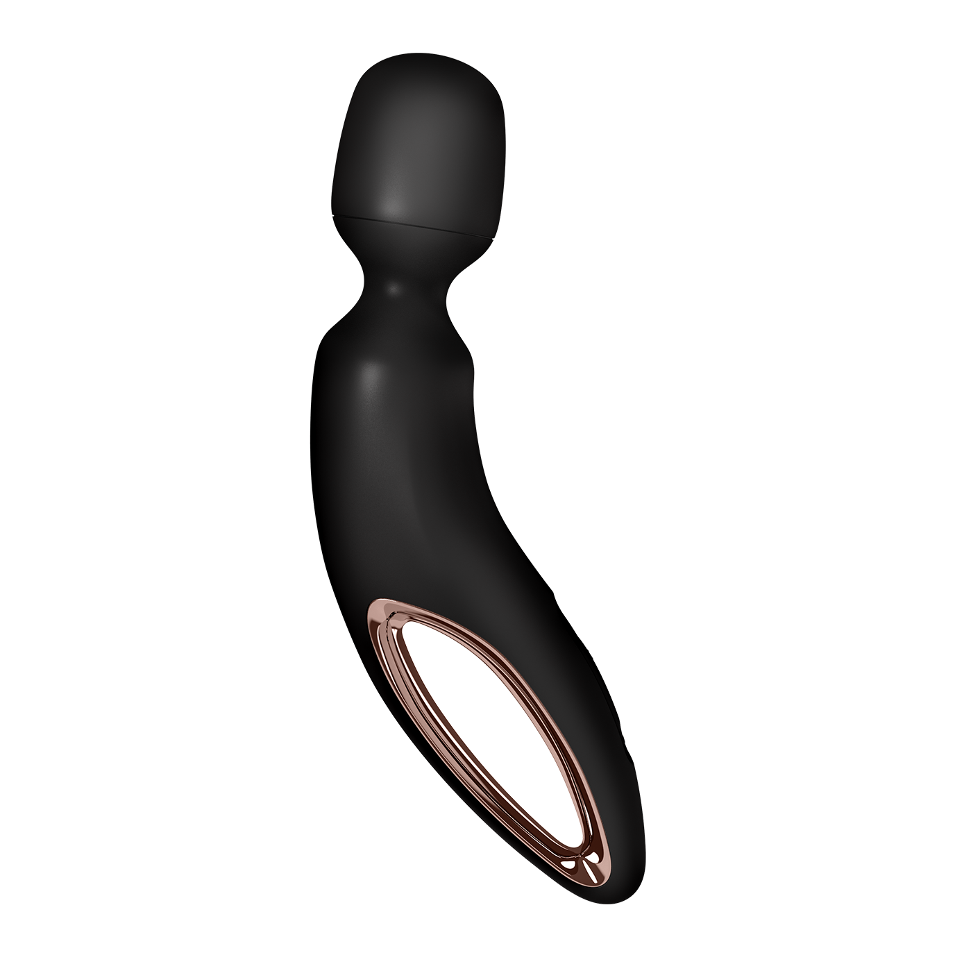 Masážní hlavice Satisfyer Wand-erland černá, XXL výkonná vibrační masážní hlavice s USB nabíjením