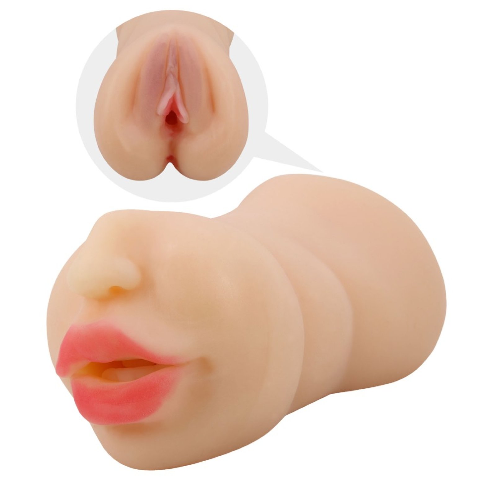 Zoey Premium Dual oboustranný masturbátor Light skin