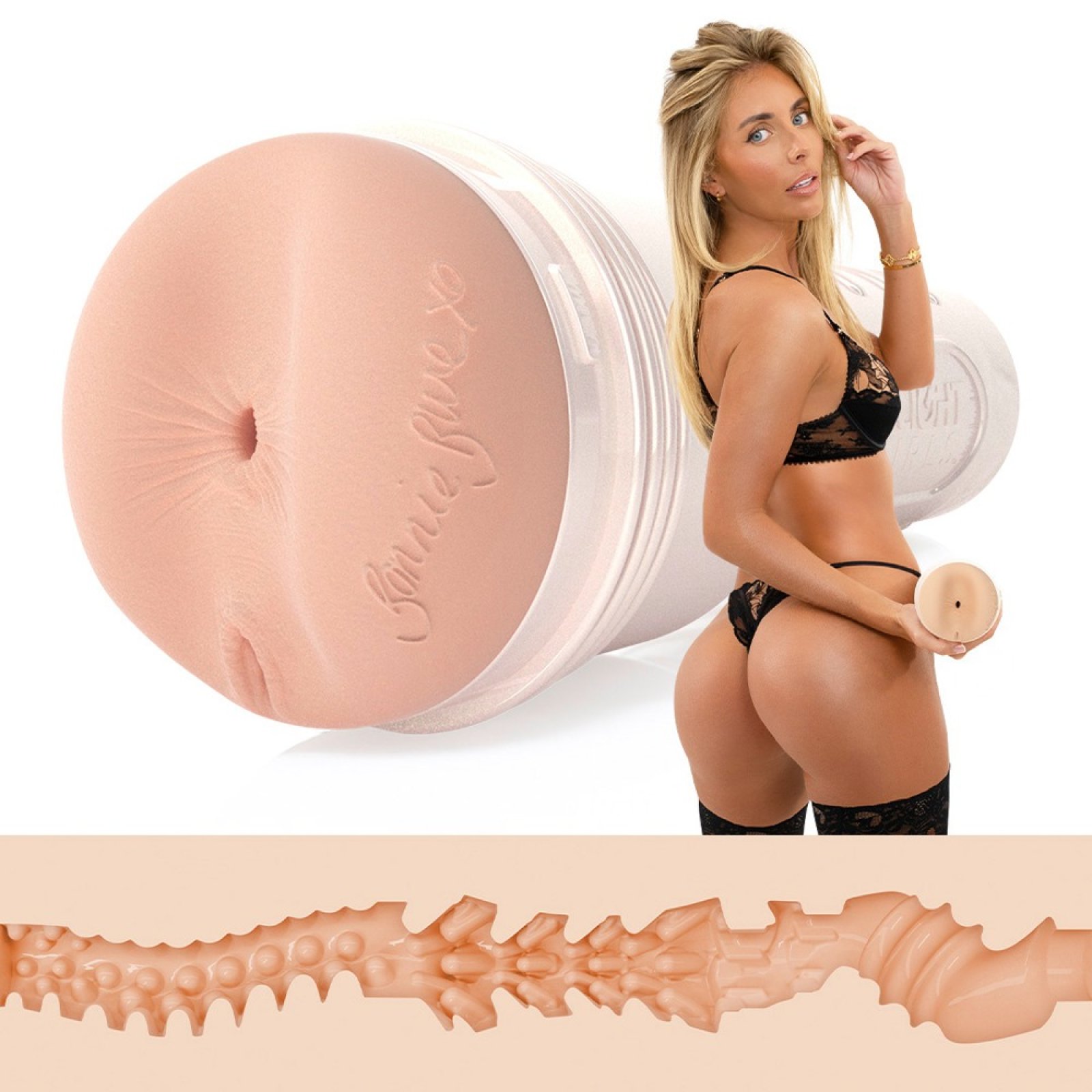 Fleshlight Bonnie Blue Zero - anální masturbátor (přírodní)