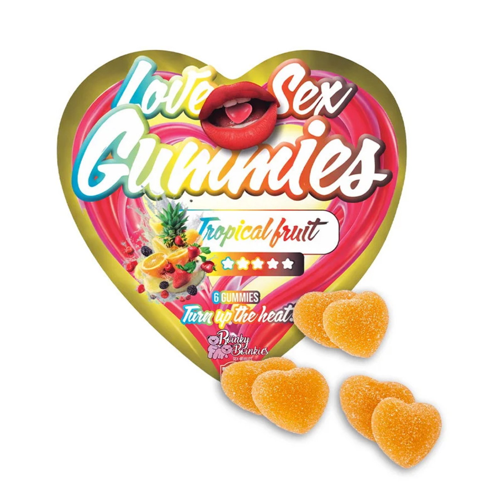 Love Sex Gummies - Tropical Fruit 6 ks (doplněk stravy)