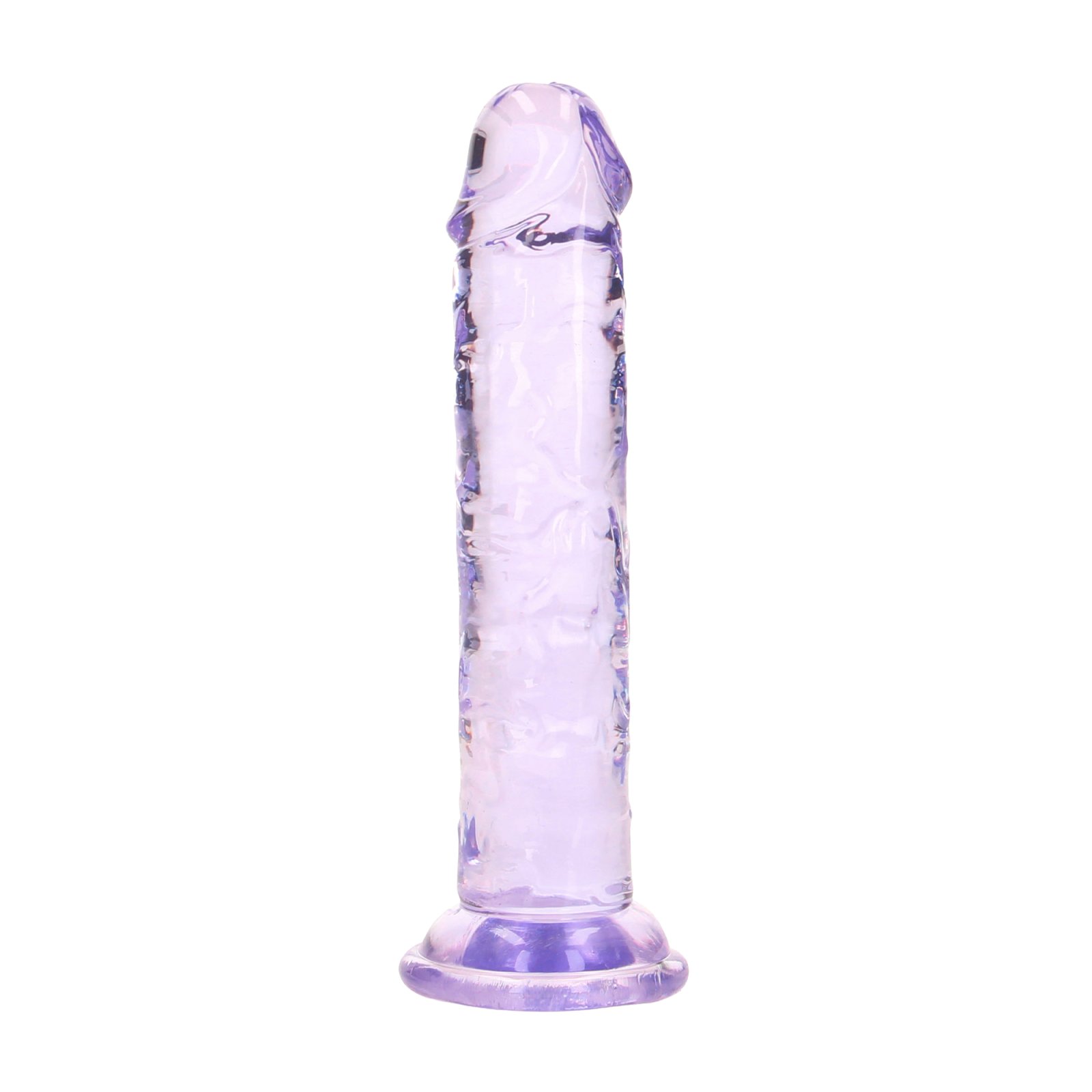 Realrock gelové dildo s přísavkou 13 cm fialové