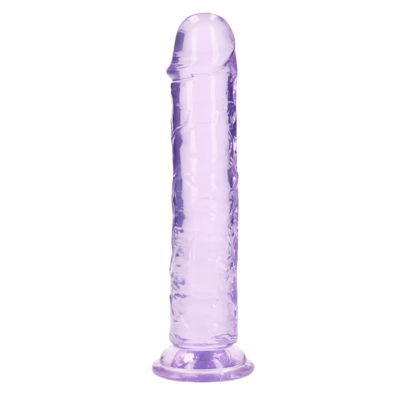 Realrock Realistické dildo s přísavkou 22 cm - fialové
