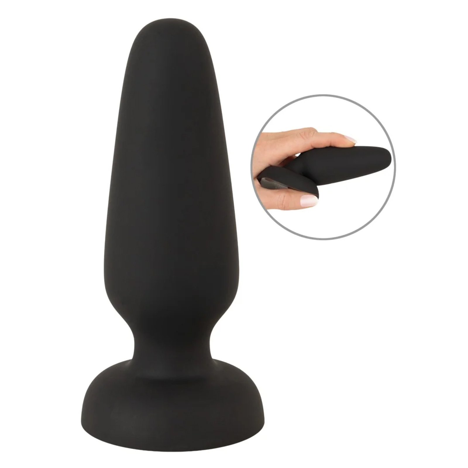 Black Velvets Liquid Silicone anální kolík M