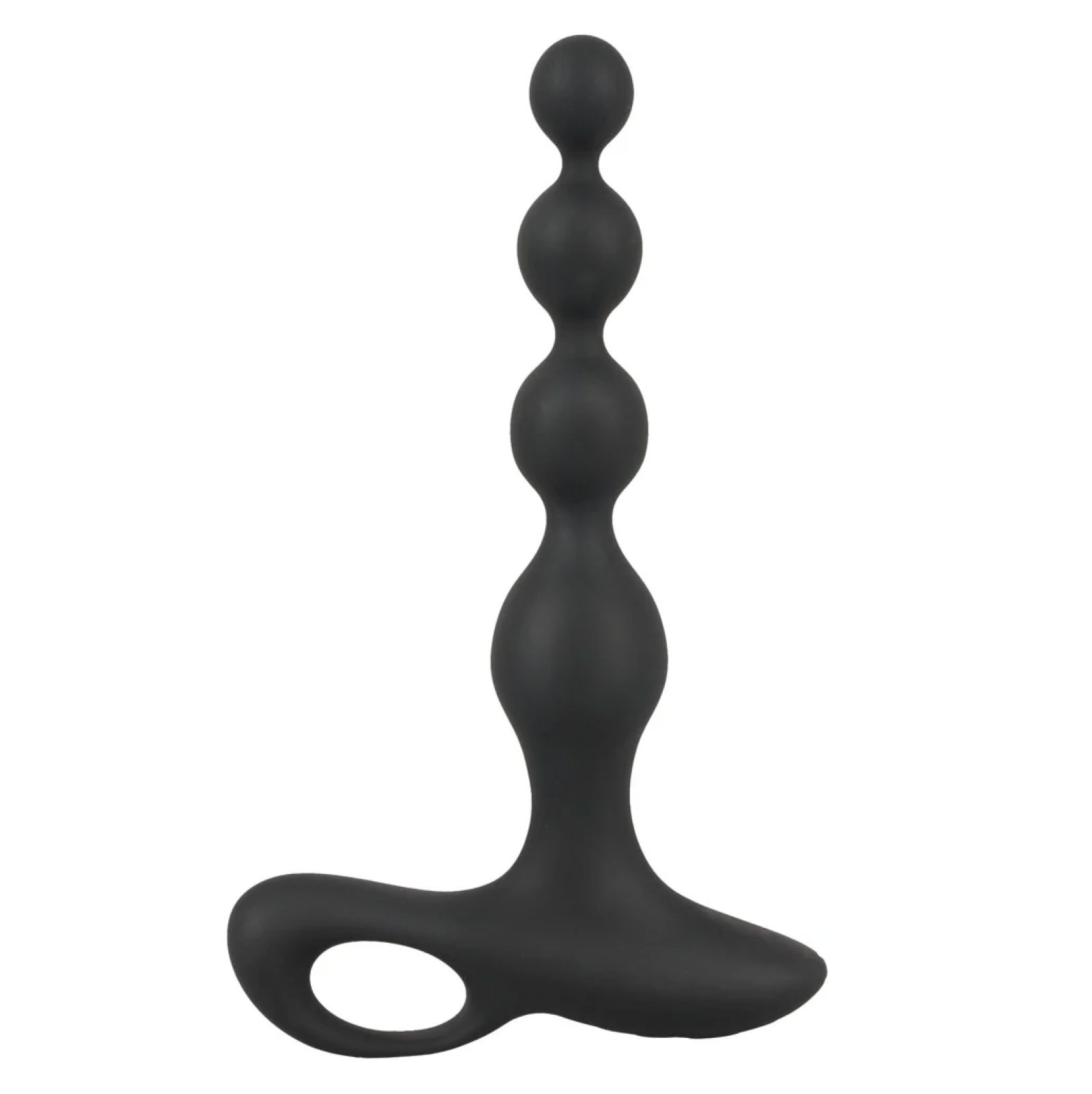 Black Velvets vibrační anální korále černé