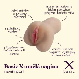 BASIC X umělá vagina nevibrační