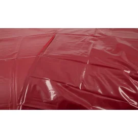 Fetish Lakované ložní prádlo - PVC prostěradlo 200x230 cm - červená