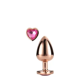 Gleaming Love anální kolík rosegold růžové srdce S