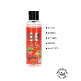 S8 4 in 1 Dessert Lubrikační gel jahoda 125 ml