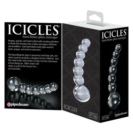Icicles No 66 skleněné minidildo - čiré