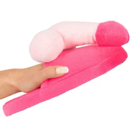 Penis Plyšové bačkory - růžové