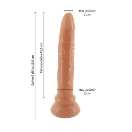 BASIC X Dildo s přísavkou