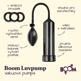 BOOM LuvPump vakuová pumpa Basic černá + erekční kroužek