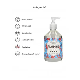 Wanking lube Masturbační lubrikační gel 500 ml