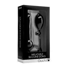 Ouch! Nafukovací dildo - černé