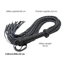 BASIC X důtky pletené černé