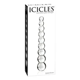 Icicles No 2 oboustranné skleněné dildo