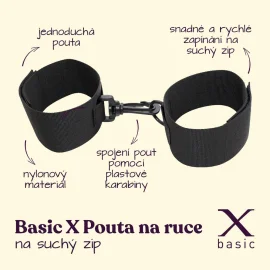 BASIC X pouta na ruce na suchý zip