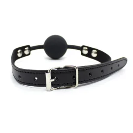 BASIC X Silent silikonový roubík plný - červený