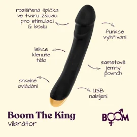 BOOM The King vibrátor černý