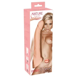 Nature Skin návlek na penis se smyčkou na varlata
