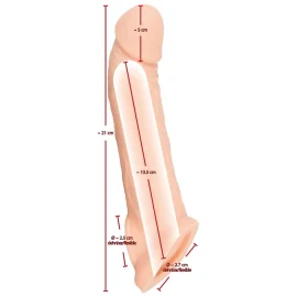 Nature Skin návlek na penis se smyčkou na varlata